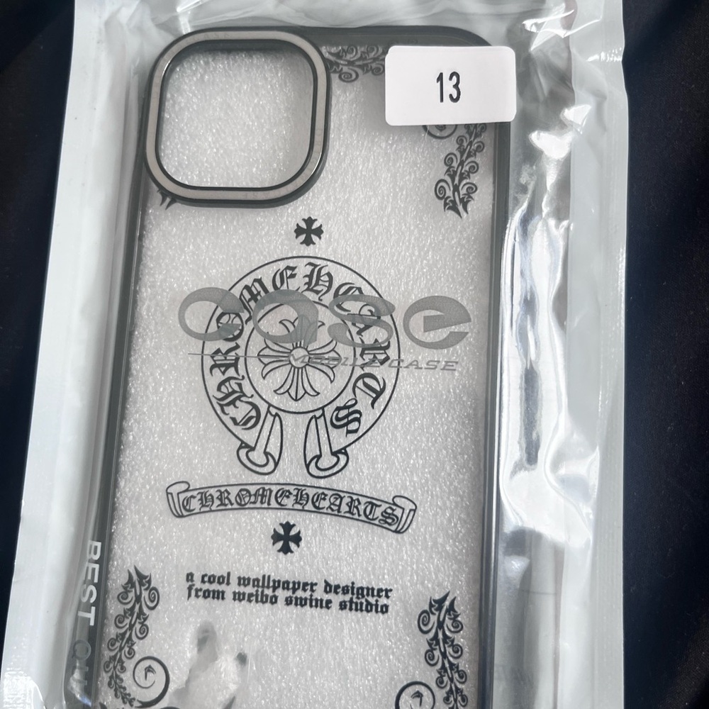 Chrome Hearts Black Phone Case